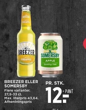 MENY Breezer eller somersby tilbud