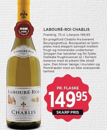 MENY Labouré-roi chablis tilbud