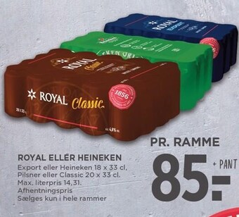 MENY Royal eller heineken tilbud