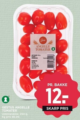 MENY Gestus angelle tomater, udenlandske 250 g tilbud