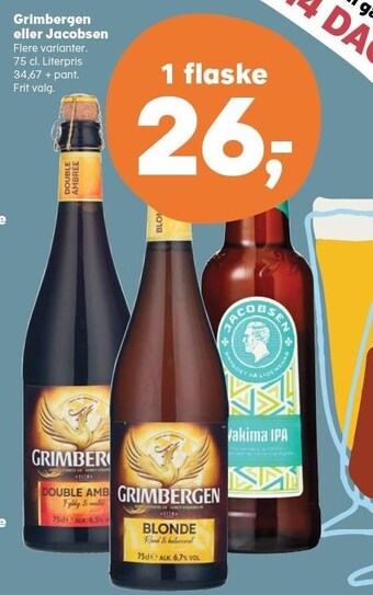 Kvickly Grimbergen eller jacobsen tilbud