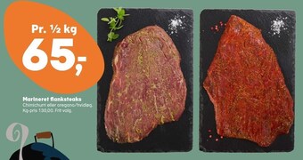 Marineret flanksteaks