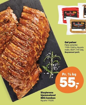 Kvickly Slagterens hjemmelavet bbq kamben tilbud