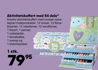 Aktivitetskuffert med 54 dele*