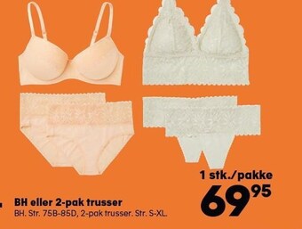 Kvickly Bh eller 2-pak trusser tilbud