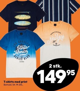 Kvickly T-shirts med print tilbud