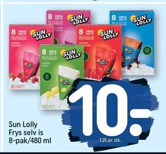 REMA 1000 Sun lolly frys selv is tilbud