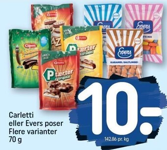 REMA 1000 Carletti eller evers poser tilbud