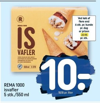 REMA 1000 Rema 1000 isvafler tilbud