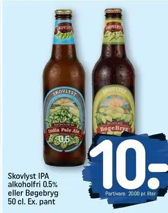 REMA 1000 Skovlyst ipa alkoholfri 0.5% eller bøgebryg tilbud