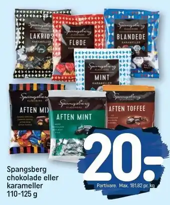 REMA 1000 Spangsberg chokolade eller karameller tilbud