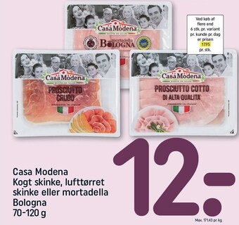 REMA 1000 Casa modena kogt skinke, lufttøret skinke eller mortadella bologna tilbud