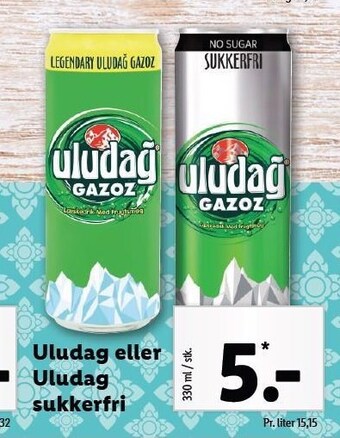 Lidl Uludag eller uludag sukkerfri tilbud