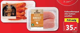 Lidl Kalkunfiletspyd eller kalkunminifilet tilbud