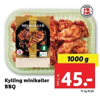 Lidl Kylling minikøller bbq tilbud