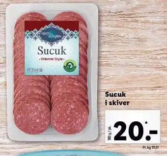 Lidl Sucuk i skiver tilbud