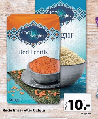 Lidl Røde linser eller bulgur tilbud