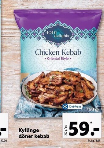 Lidl Kyllinge döner kebab tilbud