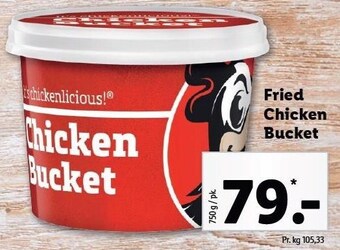 Lidl Fried chicken bucket tilbud