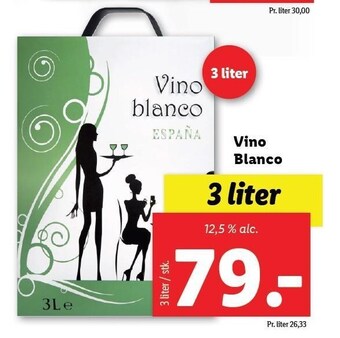 Lidl Vino blanco tilbud