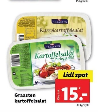 Lidl Graasten kartoffelsalat tilbud