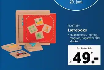 Lidl Playtive læreboks tilbud