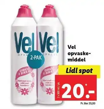 Lidl Vel opvaskemiddel 2-pak tilbud