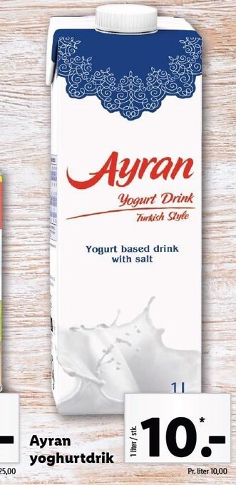 Lidl Ayran yoghurtdrik tilbud