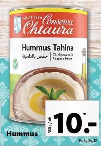 Hummus på dåse