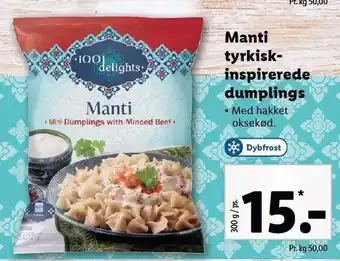 Lidl Manti tyrkisk inspirerede dumplings tilbud