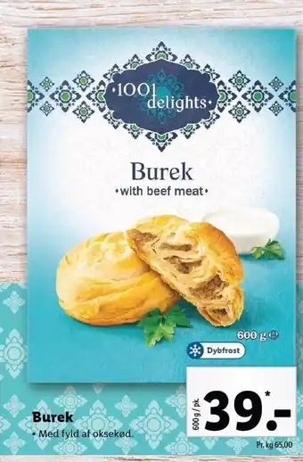 Lidl Burek med fyld af oksekød tilbud