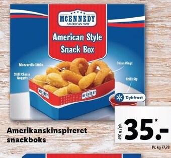 Lidl Amerikansk-inspireret snackboks tilbud