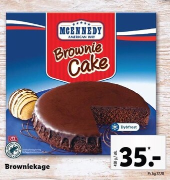 Lidl Browniekage tilbud