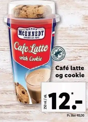 Lidl Café latte og cookie tilbud