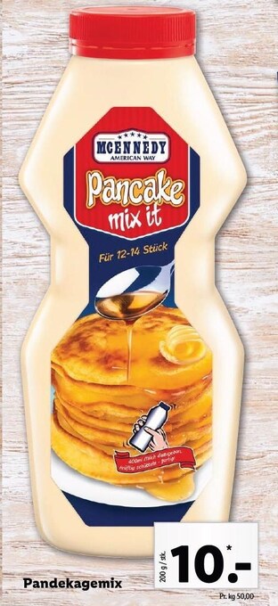 Lidl Pandekagemix tilbud