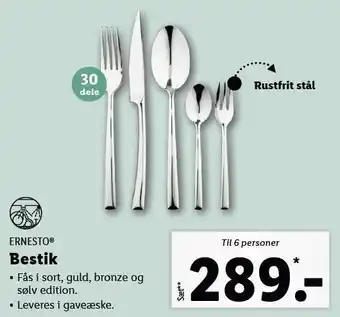 Lidl Bestik til 6 personer tilbud