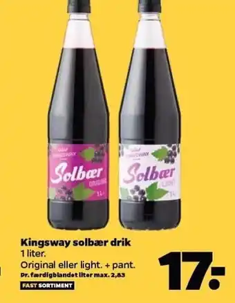 Netto Kingsway solbær drik tilbud