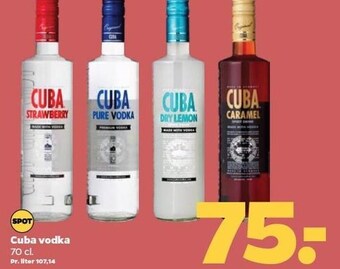 Netto Cuba vodka 70 cl. tilbud