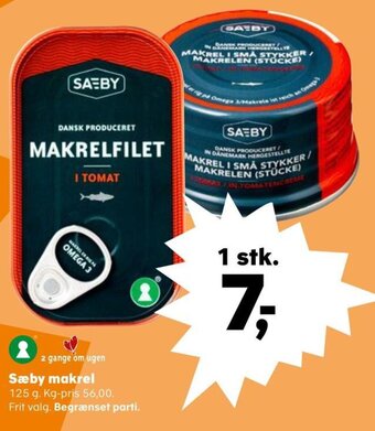 SuperBrugsen Sæby makrel tilbud