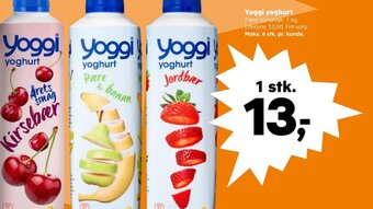 SuperBrugsen Yoggi yoghurt tilbud
