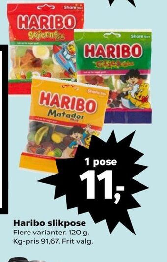 SuperBrugsen Haribo slikpose tilbud
