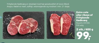 SuperBrugsen Entre cote eller ribeye af Fritgående Kødkvæg tilbud
