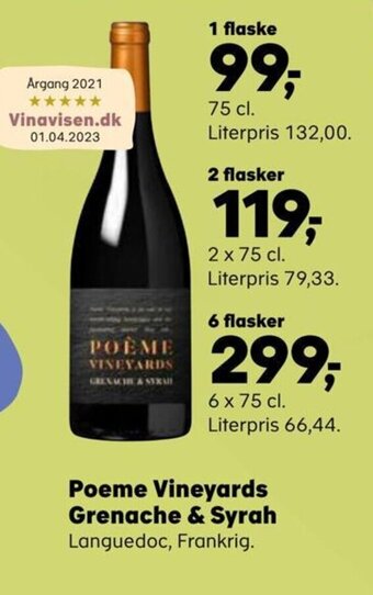 Poeme Vineyards Grenache & Syrah