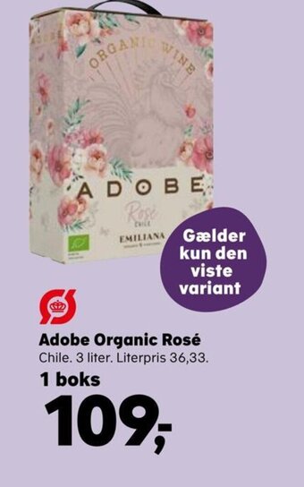 SuperBrugsen Adobe Organic Rosé tilbud