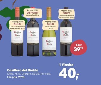 SuperBrugsen Casillero del Diablo tilbud