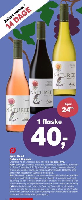 SuperBrugsen Spier Good Natured Organic tilbud