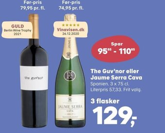 SuperBrugsen The Guv'nor eller Jaume Serra Cava tilbud