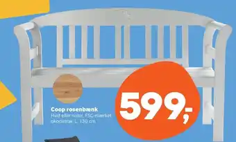 Kvickly Coop rosenbænk tilbud
