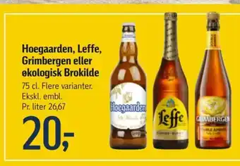 Føtex Hoegaarden, Leffe, Grimbergen eller ekologisk Brokilde tilbud