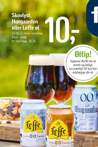 Føtex Skovlyst, Hoegaarden eller Leffe ol tilbud